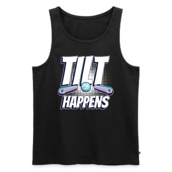 Spiel-flipping-machine-design Für - Men's Premium Organic Tank Top - black - Front - AI Model Male 178 light (178cm)