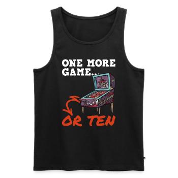 Flipper-design Für Flipperspieler - Men's Premium Organic Tank Top - black - Front - Michal (187cm)