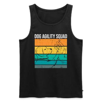 Hunde-agility-trainingsdesign Für - Männer Premium Bio Tank Top - Schwarz - Vorne - AI Model Male 178 light (178cm)