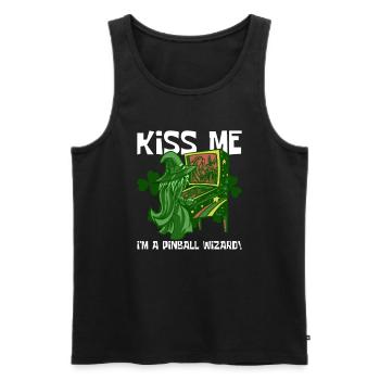 Flipper St. Ptaricks Day Design Mit - Men's Premium Organic Tank Top - black - Front - AI Model Male 178 light (178cm)