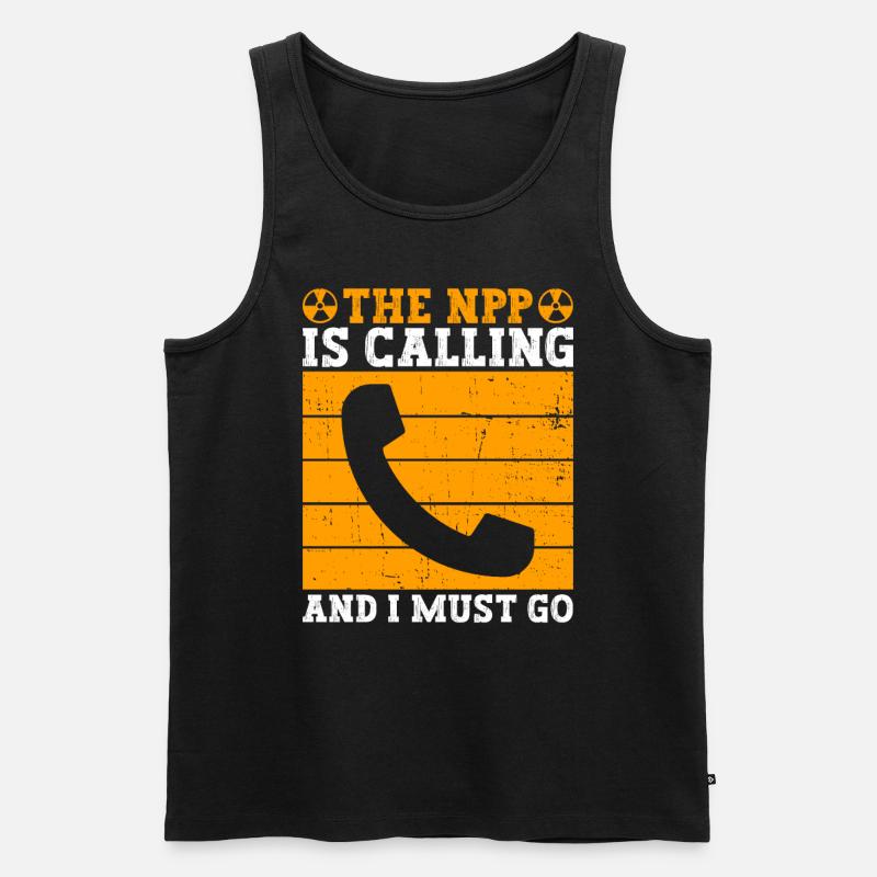 Kernenergie Und Kerntechnik - Männer Premium Bio Tank Top - Schwarz