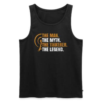 Amateurfunk-design Für Amateurfunker - Men's Premium Organic Tank Top - black - Front - AI Model Male 178 light (178cm)