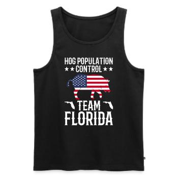 Schweinejagd Florida Design Für Die - Men's Premium Organic Tank Top - black - Front - AI Model Male 178 light (178cm)
