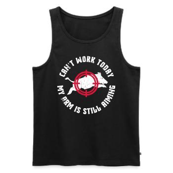 Schweinejagd-design Für Die Wildschweinjagd - Männer Premium Bio Tank Top - Schwarz - Vorne - Michal (187cm)