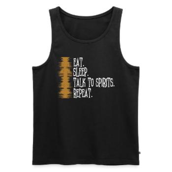 Ghost Investigator Design Für Paranormale - Männer Premium Bio Tank Top - Schwarz - Vorne - Michal (187cm)