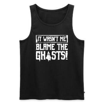 Paranormales Forscherdesign Für Paranormale - Männer Premium Bio Tank Top - Schwarz - Vorne - Michal (187cm)