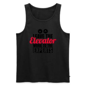 Elevatro Techniccian Design Für Einen - Men's Premium Organic Tank Top - black - Front - Michal (187cm)