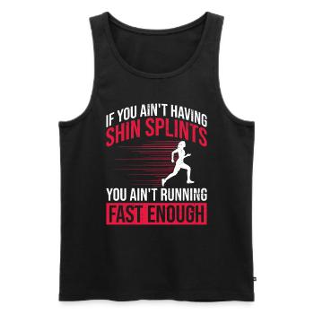 Cross Country Coach Design Für Xc Coach Xc Running - Men's Premium Organic Tank Top - black - Front - Michal (187cm)
