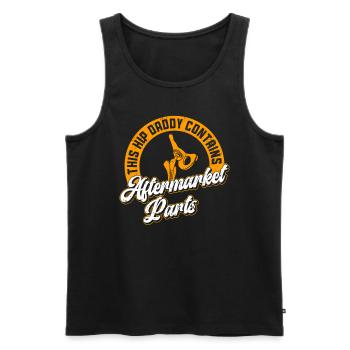 Bionic Hip Dad Design Für Einen Vater, Der Eine - Men's Premium Organic Tank Top - black - Front - AI Model Male 178 light (178cm)