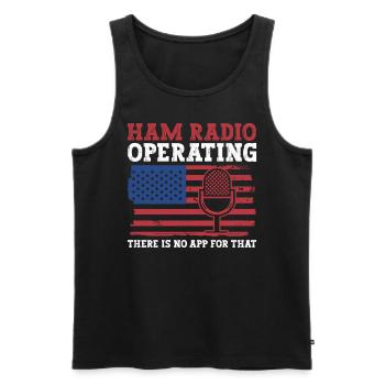 Amateurfunk-betriebsdesign Für Patriotischen - Débardeur bio Premium Homme - noir - Devant - Michal (187cm)