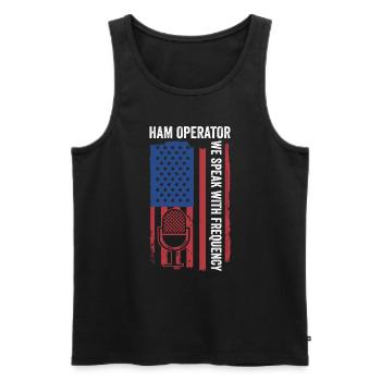 Amateur Ham Operator Usa Design Für - Débardeur bio Premium Homme - noir - Devant - Michal (187cm)
