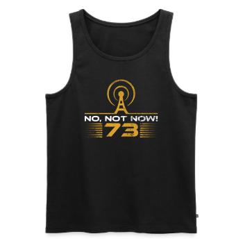 Amateurfunk-design Für Amateurfunker - Men's Premium Organic Tank Top - black - Front - Michal (187cm)