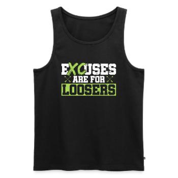 Xc-läufer-design Für Einen Xc-lauf - Men's Premium Organic Tank Top - black - Front - AI Model Male 178 light (178cm)