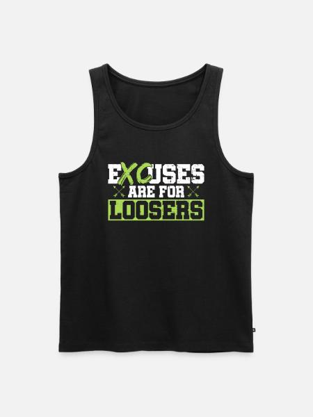 Xc-läufer-design Für Einen Xc-lauf - Men's Premium Organic Tank Top - black