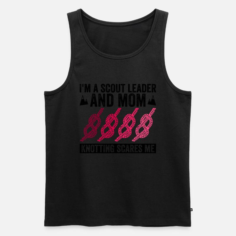 Pfadfindermutter-design Für Eine - Männer Premium Bio Tank Top - Schwarz