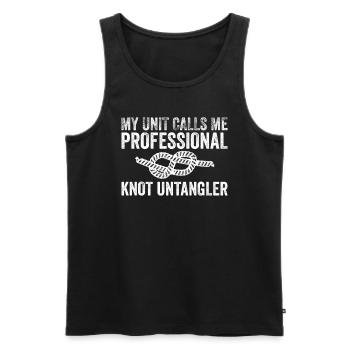 Cub Master Design Für Einen Pfadfinderführer Und - Men's Premium Organic Tank Top - black - Front - Michal (187cm)