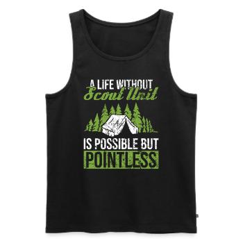 Scout Leader Design Für Einen Cub Master, Der Cub - Men's Premium Organic Tank Top - black - Front - AI Model Male 178 light (178cm)