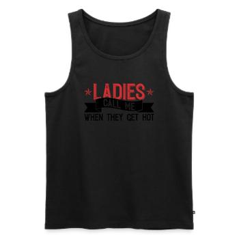 HVAC Techniker Design Für HVAC Lüftungstechniker - Men's Premium Organic Tank Top - black - Front - AI Model Male 178 light (178cm)