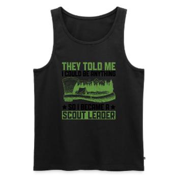 Cub Master Design Für Einen Pfadfinderführer - Men's Premium Organic Tank Top - black - Front - Michal (187cm)