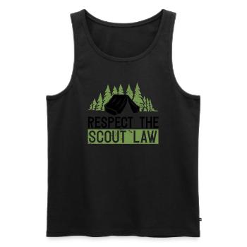 Cub Master Design Für Einen Pfadfinderführer Und - Men's Premium Organic Tank Top - black - Front - AI Model Male 178 light (178cm)