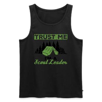 Cub Scout Design Für Einen Pfadfinderführer - Men's Premium Organic Tank Top - black - Front - AI Model Male 178 light (178cm)