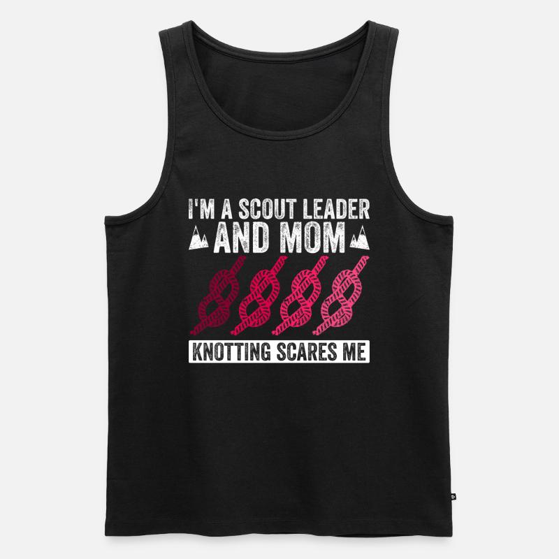Pfadfindermutter-design Für Eine - Männer Premium Bio Tank Top - Schwarz