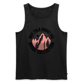 Pfadfinderleiter-design Für Einen - Men's Premium Organic Tank Top - black - Front - Michal (187cm)