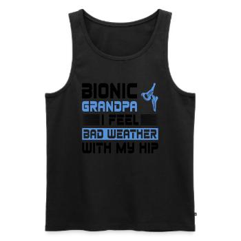 Hüftgelenkersatz-chirurgie-design Für Bionischen - Men's Premium Organic Tank Top - black - Front - Michal (187cm)