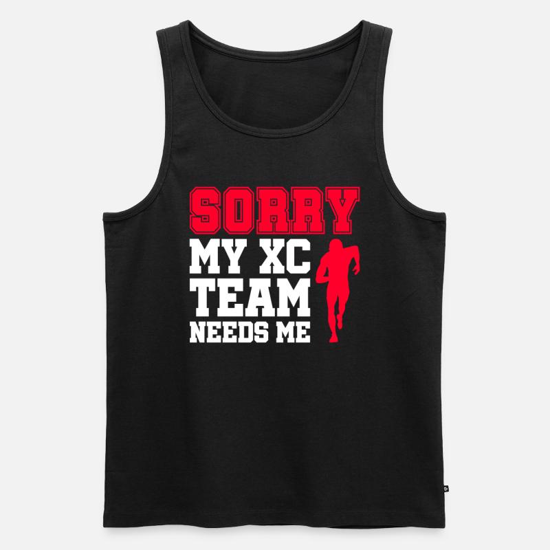 Xc-laufdesign Für Einen - Männer Premium Bio Tank Top - Schwarz