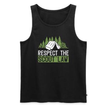 Cub Matser Design Für Einen Pfadfinderführer - Men's Premium Organic Tank Top - black - Front - AI Model Male 178 light (178cm)