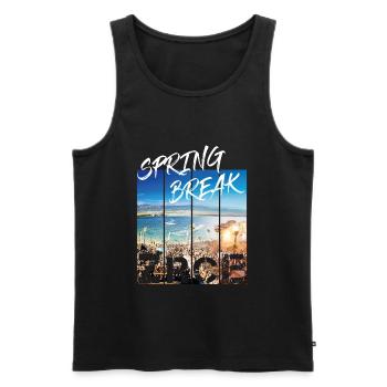 Zrce Spring Break - Männer Premium Bio Tank Top - Schwarz - Vorne - Michal (187cm)