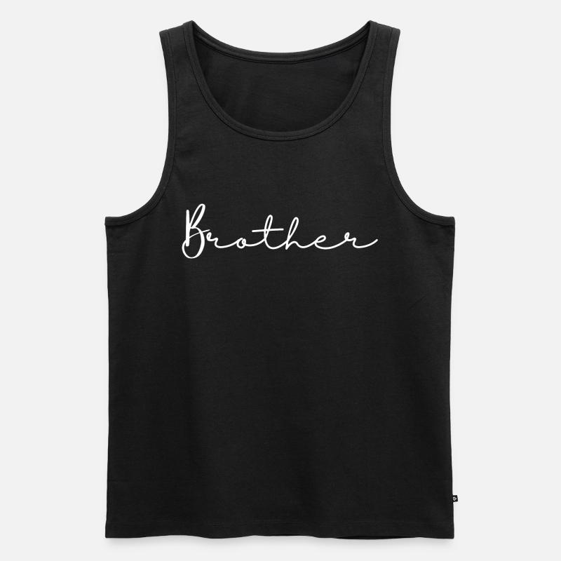 Bruder. Bruder Geschenk - Männer Premium Bio Tank Top - Schwarz