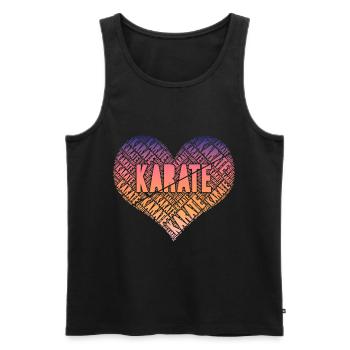 Karaté Arts Martiaux Arts Martiaux - Débardeur bio Premium Homme - noir - Devant - Michal (187cm)