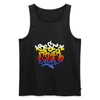 Best Father Evert - Männer Premium Bio Tank Top - Schwarz - Vorne - Michal (187cm)