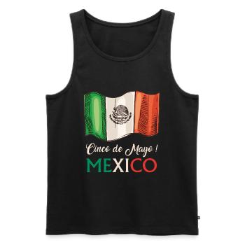 Cinco de Mayo Mexique - Débardeur bio Premium Homme - noir - Devant - Michal (187cm)