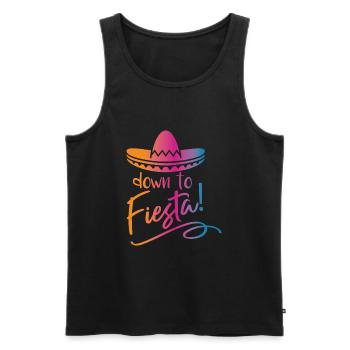 Down to Fiesta - Männer Premium Bio Tank Top - Schwarz - Vorne - Michal (187cm)