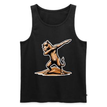 Cool Dab Dance Dromedary – Desert Fun à Dubaï - Débardeur bio Premium Homme - noir - Devant - Michal (187cm)