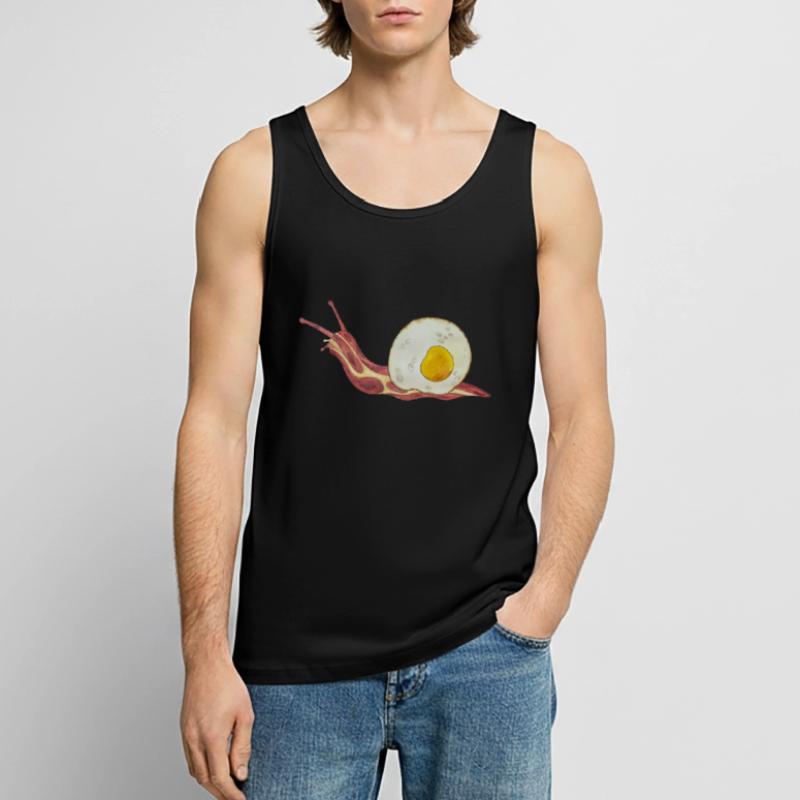 Bacon Roll Bacon and egg Fried Egg Men's Premium Organic Tank Top
