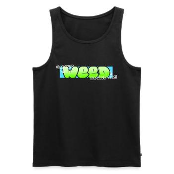 Smoke Weed Every Day - Männer Premium Bio Tank Top - Schwarz - Vorne - Michal (187cm)
