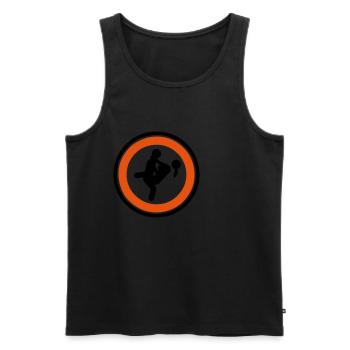 Sex liebe paar panel danger position 604123 - Männer Premium Bio Tank Top - Schwarz - Vorne - AI Model Male 178 light (178cm)
