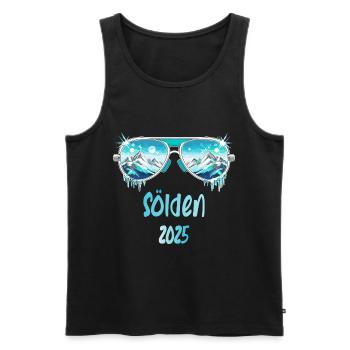 Sölden 2025 - Men's Premium Organic Tank Top - black - Front - Michal (187cm)