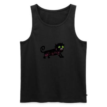 Seltsam - Männer Premium Bio Tank Top - Schwarz - Vorne - AI Model Male 178 light (178cm)