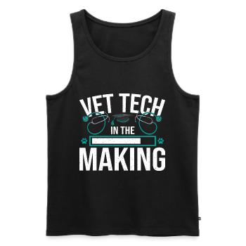 Veterinary School Vet Tech in the Making - Men's Premium Organic Tank Top - black - Front - Michal (187cm)