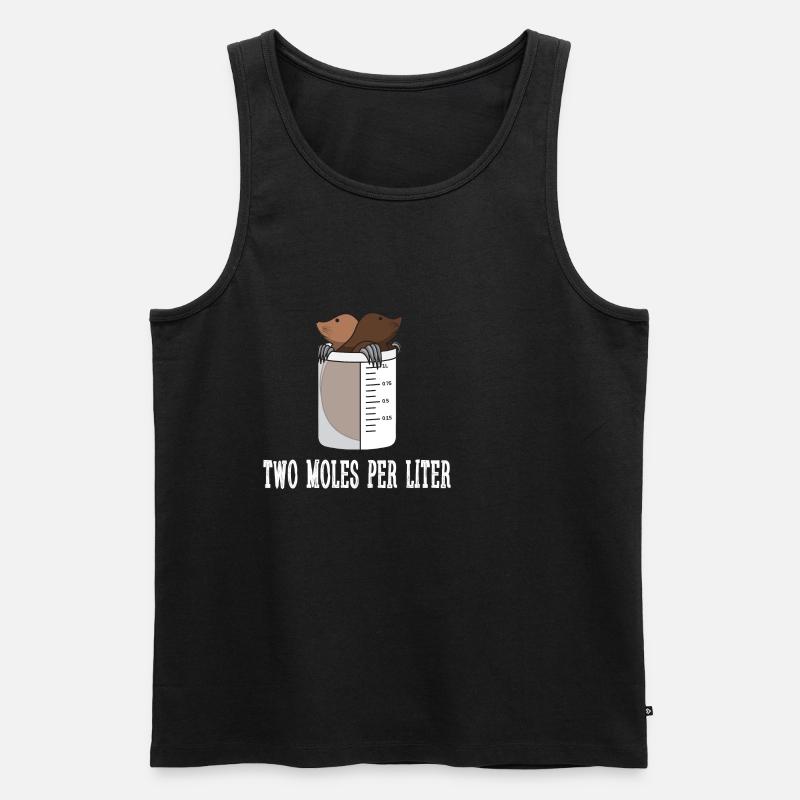 Zwei Mol pro Liter Geschenk - Männer Premium Bio Tank Top - undefined