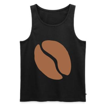 Coffee Bean Coffee Cup Caffeine Coffee Gift - Men's Premium Organic Tank Top - black - Front - AI Model Male 178 light (178cm)