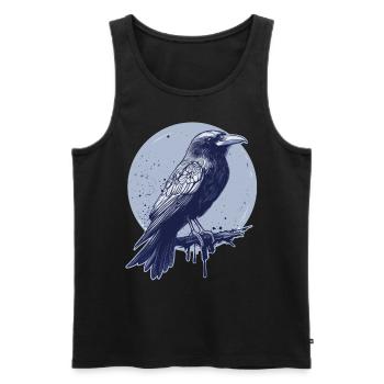 Corbeau corbeau - Débardeur bio Premium Homme - noir - Devant - Michal (187cm)