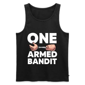 Bein Amputiert Arm Kämpfer Geschenk - Männer Premium Bio Tank Top - Schwarz - Vorne - Michal (187cm)