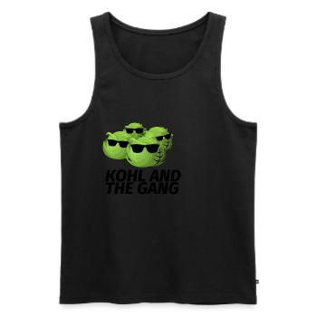 kohl and the gang - Männer Premium Bio Tank Top - Schwarz - Vorne - AI Model Male 178 light (178cm)