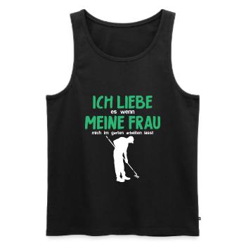 lustiges Gartenarbeit Garten Liebhaber Geschenk - Männer Premium Bio Tank Top - Schwarz - Vorne - Michal (187cm)