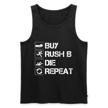 cs Gamer go Insider Gift - Men's Premium Organic Tank Top - black - Front - AI Model Male 178 light (178cm)